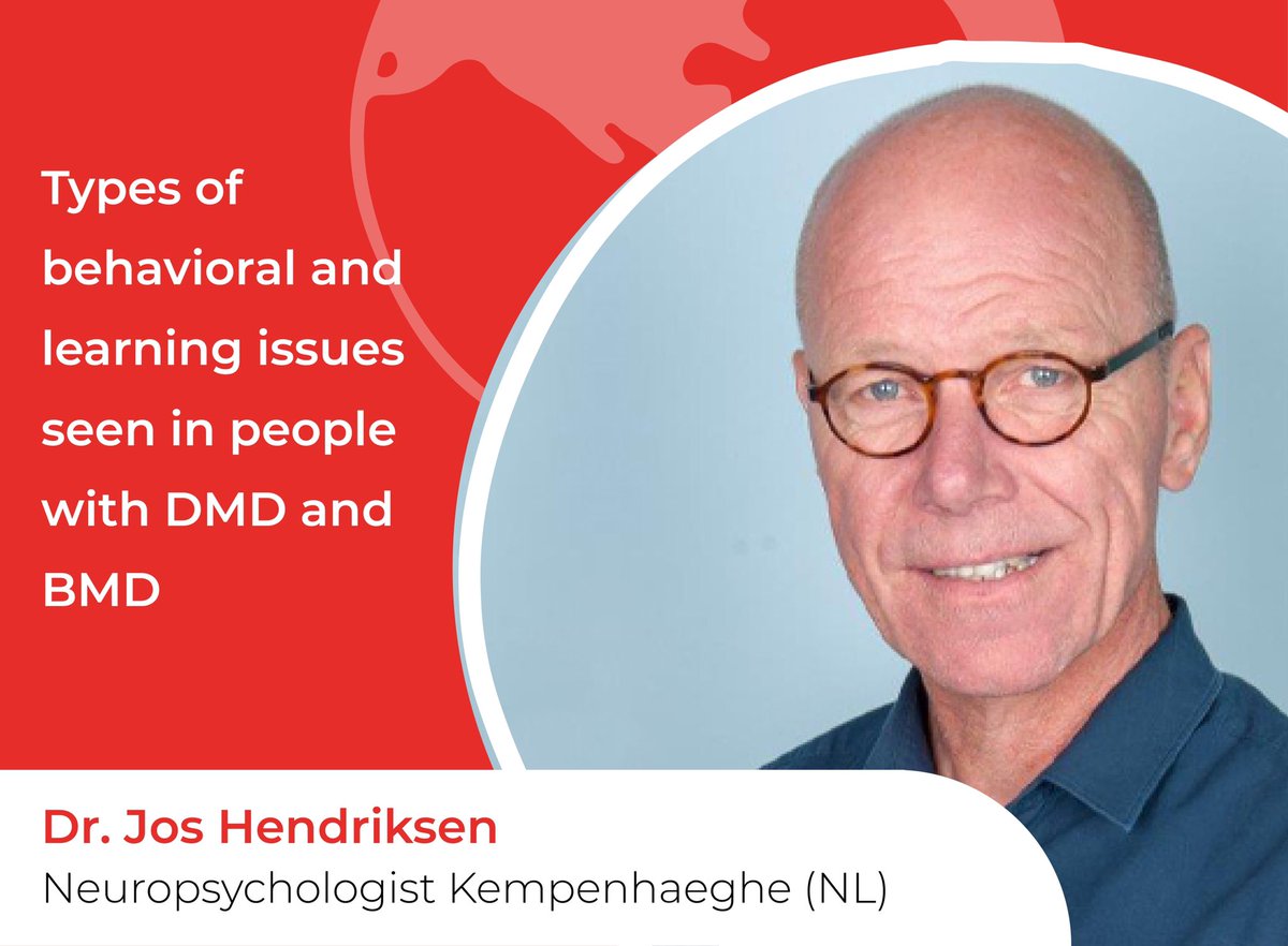 DuchenneDay's tweet photo. Dr. Hendriksen is a 🕵️‍♂️ pioneer and one of the most experienced clinical #neuropsychologists in the field of DMD/BMD and brain involvement.

Tomorrow he will present the kinds of behavioral and learning issues, and how we can help those having them.
https://t.co/6XKHa0oGwG https://t.co/ZoU216fLaW