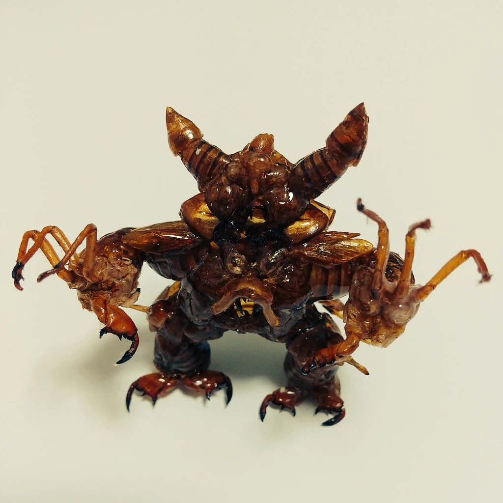 材料はなんとセミの抜け殻？！旦那さんが作ったというデスピサロの完成度が高すぎ！