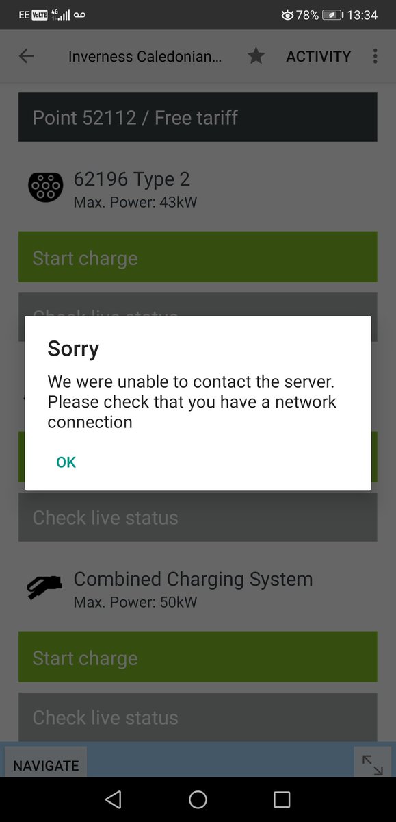 Mr_B_999's tweet photo. @ChargePlaceScot I'm stuck in the Scottish Highlands, when I phoned I was told "sorry, should be up and running tomorrow" I've been told the same since Friday and now have to sleep in the car! Still not working! https://t.co/2ZX7ch7GZm