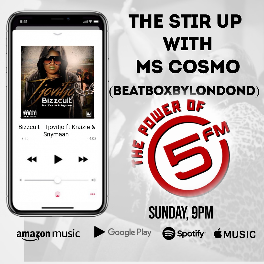 Dj_Deadshot_SA's tweet photo. Catch Tjovitjo on the #BEATBOXMIX #5FM #THESTIRUP https://t.co/0YVsDqH2ce