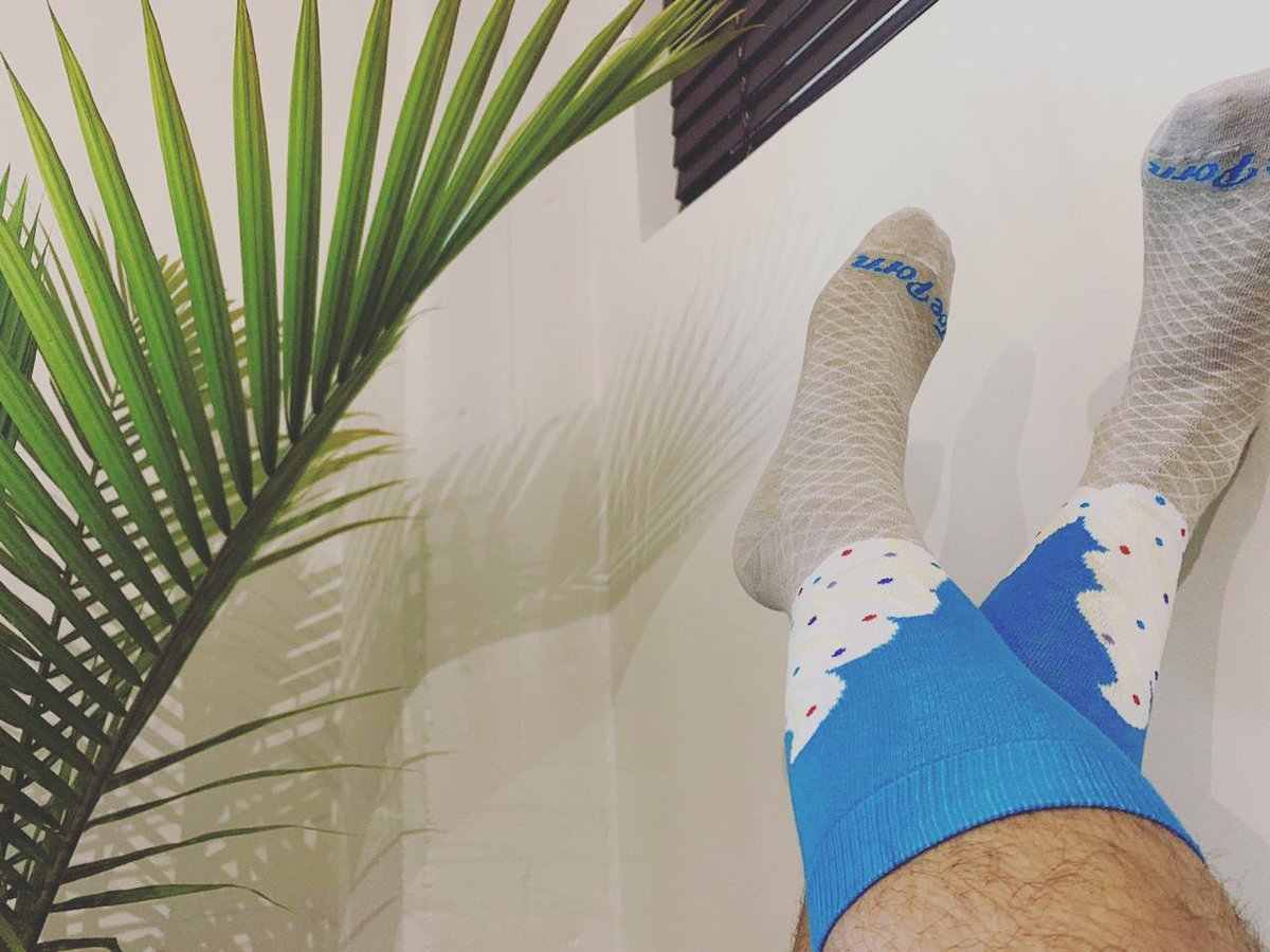 ToePorn's tweet photo. Sunday Ice-cream vibes!🍦#socksofinstagram #socksoftheday #sockstyle #socksunday #sockslover #socksdaily https://t.co/VUW9SutBm1