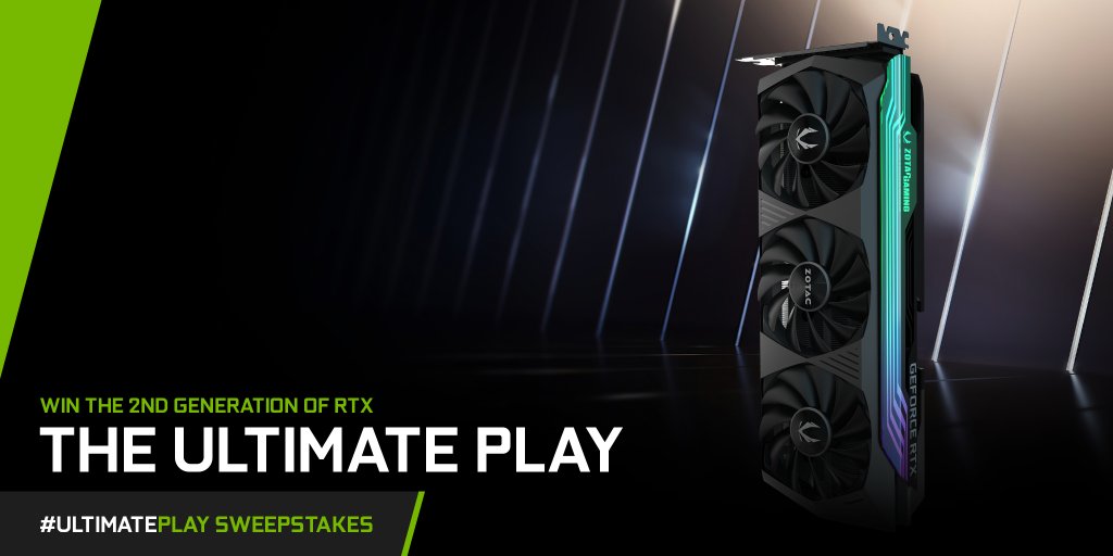 Ojo a la GeForce RTX Serie 30 de <a href="/ZOTAC/">ZOTAC</a>. #UltimatePlay
  
⚪ HoloBlack: acabado holográfico.
⚪ Cooling IceStorm 2.0
⚪ Iluminación ARGB SPECTRA 2.0
 
¿Quieres tener la oportunidad de ganar una?

Responde con un GIF mostrándonos el hype que tienes, comenta con #UltimatePlay