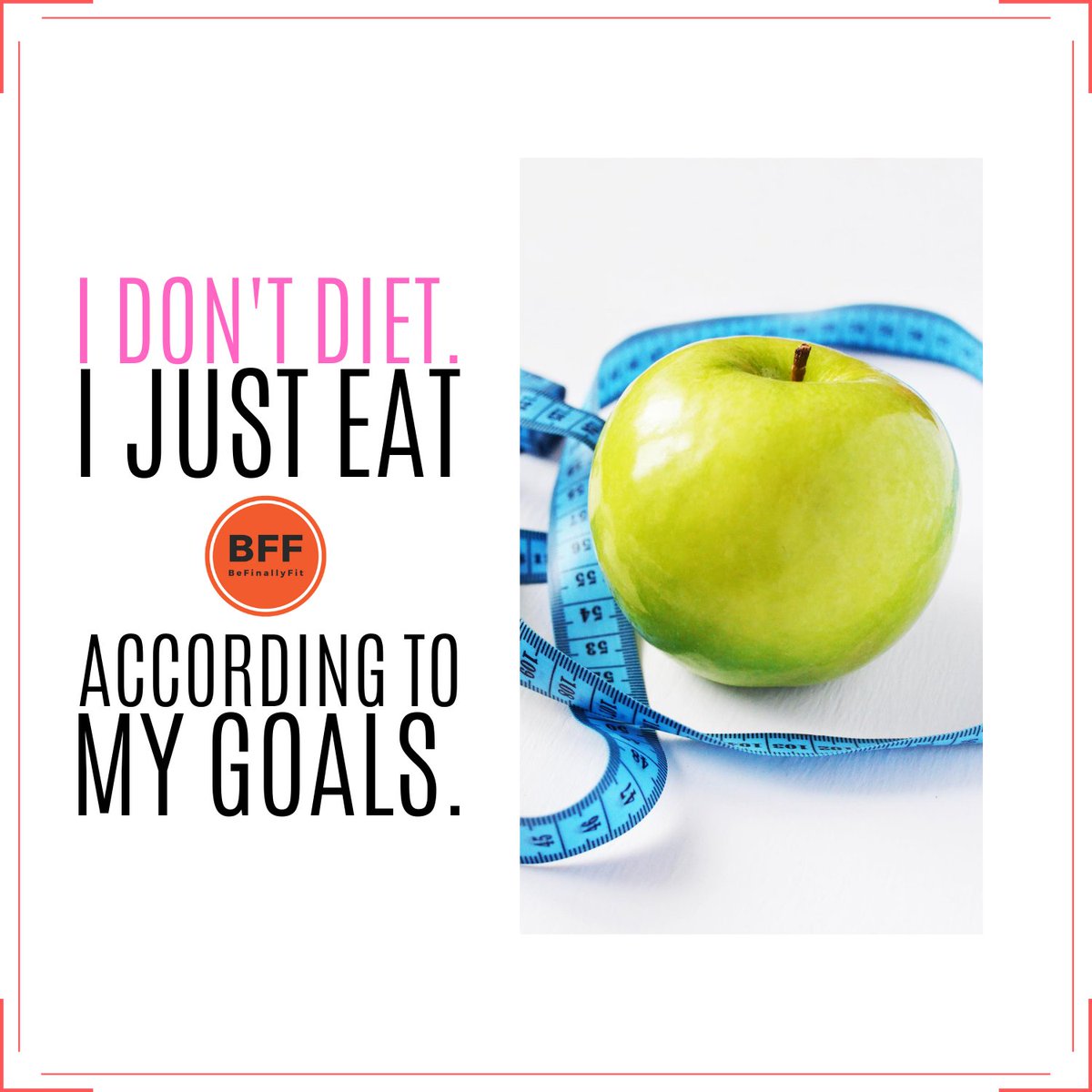 befinallyfit's tweet photo. You can forget diet, just eat according to your goals.
.
.
.
#befinallyfit #bff #fitnesstip #fitquote #fitnessmotivation #weightloss #weightlossjourney #weightlossforwomen #loseweight #weightlossmotivation #healthyliving #28days #cleaneating #diet #eatclean #weightlosshelp https://t.co/8zsitVQ4xK