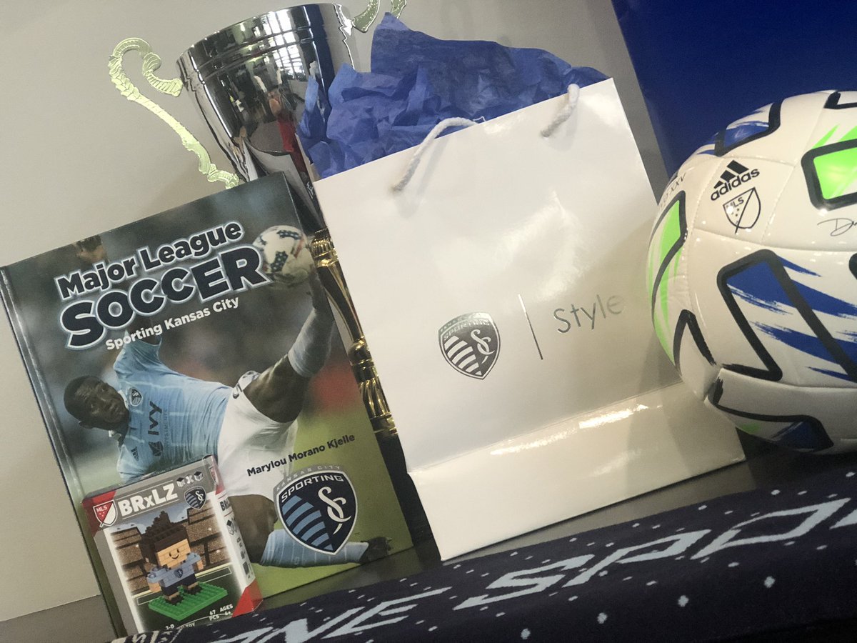 BremerSoccerMom's tweet photo. #followuptweet #minijihnnyrussell did in fact get his library-bound @SportingKC book and is pumped to donate it to his school! #readingiscool #MLSforKids #homeworkforlater https://t.co/lAxI0P3P4G