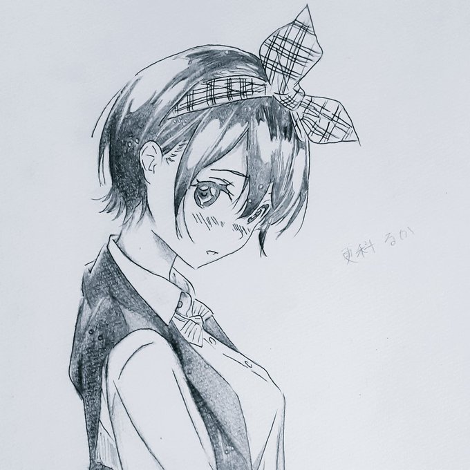 しのぶさんペン入れ完成!✒️ アゲハ蝶…鬼畜すぎ? 口元難しい