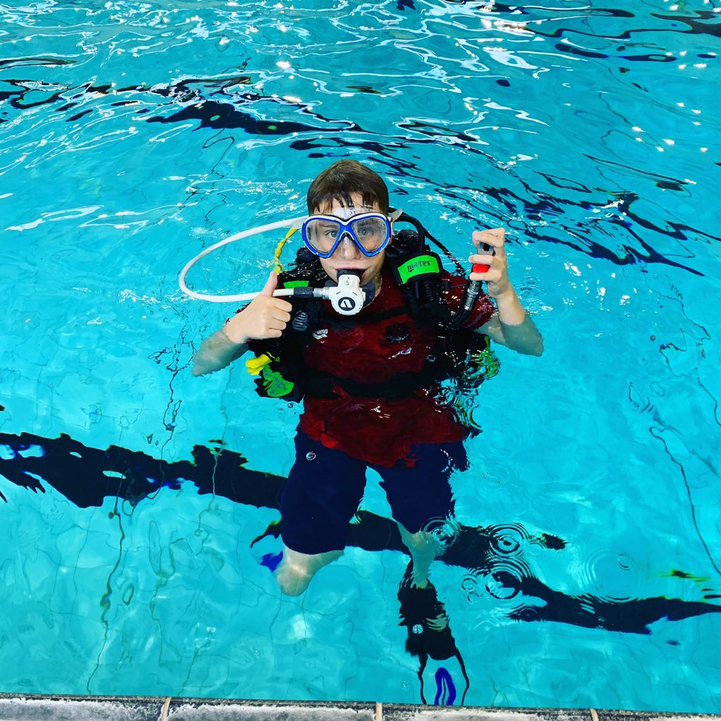 RachelG36536442's tweet photo. Jack absolutely loved his try scuba session 🤿 with @In2Diving_ He hasn’t stopped taking about it and will be back for the open water training soon #likeaducktowater https://t.co/zNP4h68lmJ