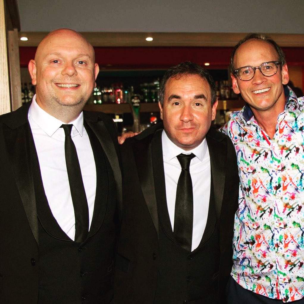 singingwaiterss's tweet photo. We are over the moon that our good friend @steveroylecomic is through to the final of @BGT !!
Here is a picture of the last time that we worked alongside him ❤️
Well done Steve from both of us xx
#steveroyle #steveroyletowinbgt #bgt #comedyacts https://t.co/8rD50Q3nCD