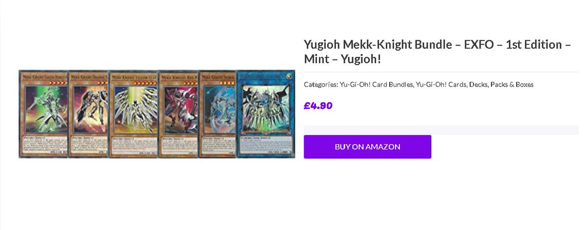 WrestleUtopia's tweet photo. #dailybundle Looking to strengthen your Mekk-Knight's deck? Pick up our 6 Mekk-Knights card bundle from Extreme Force.

Check out our full range of #yugioh card bundles on our website in our bio.
#yugiohtcg #anime #duellinks #ygostore #manga #tcg #ygo https://t.co/VVWKvnzKi0