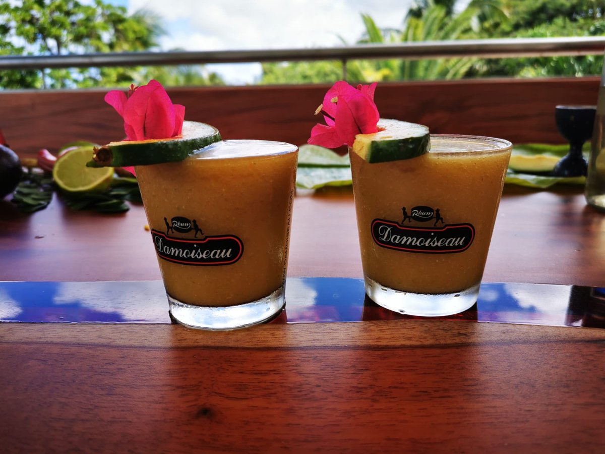 Mix avocat/piment végétarien/sirop batterie et rhum