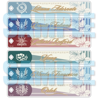 ステラワース 好評発売中 ピオフィオーレの晩鐘 トレーディングネームキーホルダー 現在開催中 通販限定 夏のオトメイトまつり 対象商品です さり気ない推しアピールに最適なキャラクターの名前が 入ったオシャレなアクリルプレートです