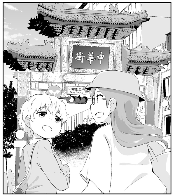 33話は横浜回。23話で交わした約束を果たした回でもあります。途中実は麻皇とすれ違っていたりもしました。
中華街の後行ったのは港の見える丘公園。
#解説待機列ガール 