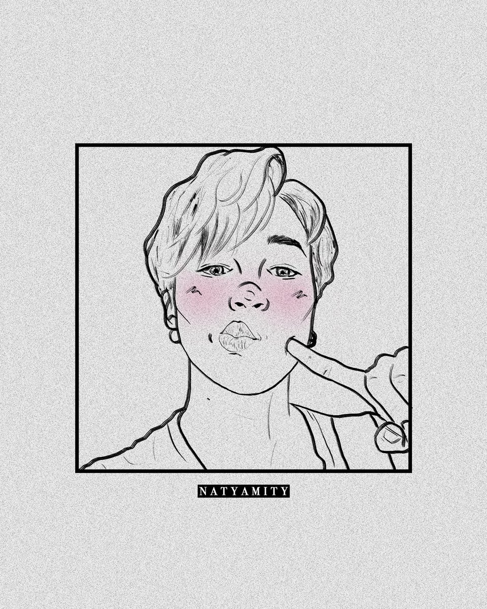 Quick sketch  ♡*٭
#jimin #bts #btsfanart