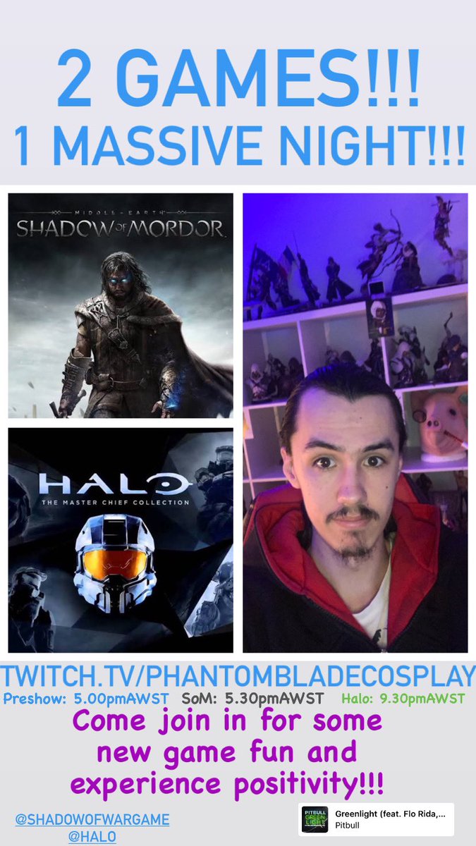 PhantomBladeCos's tweet photo. 🔴LIVE NOW🔴
Orcs and aliens? What a weird bunch to mix...
Playing 2 new titles to the stream, Shadow of Modor and Halo!!!
https://t.co/ZE3KugzZ40
#shadowofmodor #halo #notaguild
@shadowofwargame @Halo https://t.co/keE52FKbrQ