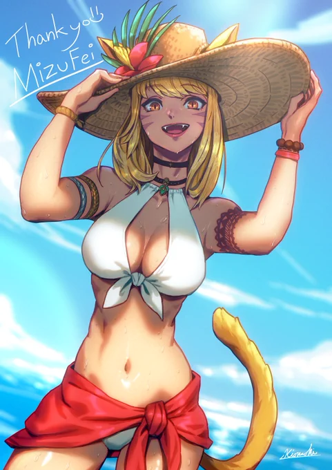 夏い暑!な衣装の子ですね～ https://t.co/JJXNO2Tu5v 