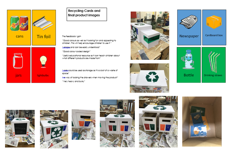 TrinitySchDT's tweet photo. Designed by George, this fun recycling system for children in the style of a recycling truck, teaches and encourages children to recycle ♻️ #design #sustainability #recycling #productdesign
#DTGCSESHOWCASE
#DTGCSESHOWCASE2020 https://t.co/JdZ8AjcZKX