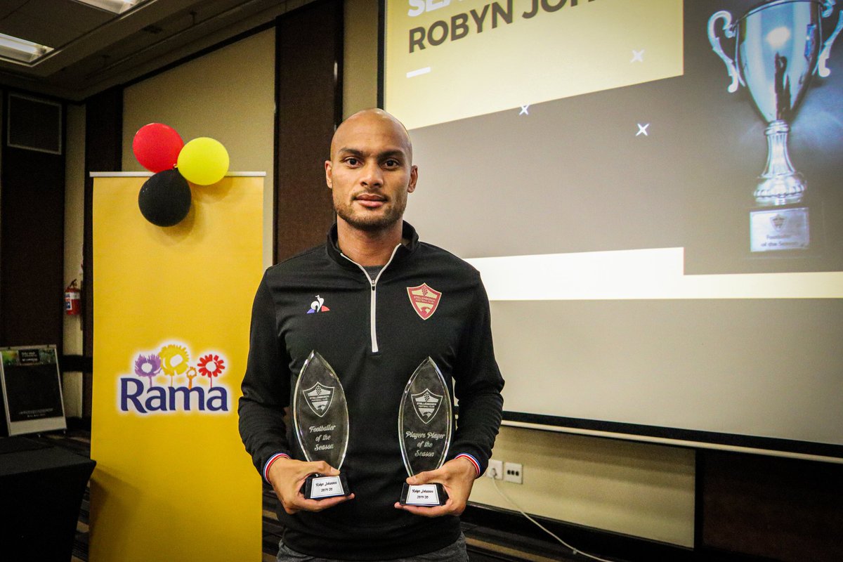 Stellenbosch FC (@stellenboschfc) on Twitter photo About last night ๐๏ธ๐.
#SfcPlayerAwards
Robyn Johannes stole the show last night winning the Players Player of the year as well as the Footballer of the Year Award. ๐๐
Congratulations Robinho! ๐๐ฏ. Well deserved.
#StellenboschFC #ProudlyStellenbosch #SfcAwards2020 About last night ๐๏ธ๐.
#SfcPlayerAwards
Robyn Johannes stole the show last night winning the Players Player of the year as well as the Footballer of the Year Award. ๐๐
Congratulations Robinho! ๐๐ฏ. Well deserved.
#StellenboschFC #ProudlyStellenbosch #SfcAwards2020