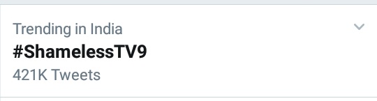 SiddhuRoy19's tweet photo. 421k done trend record tv3×3 lo ravali ...
#ShamelessTV9 https://t.co/UwrtlswooE