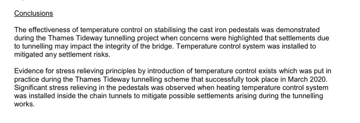 HammersmithBRI3's tweet photo. #HammersmithBridge needed temperature control, to protect from tunnelling impact. Where was it @LBHF @TidewayLondon ? Scroll to end for docs https://t.co/1WSADkkc6w https://t.co/Atcr7UqfkM