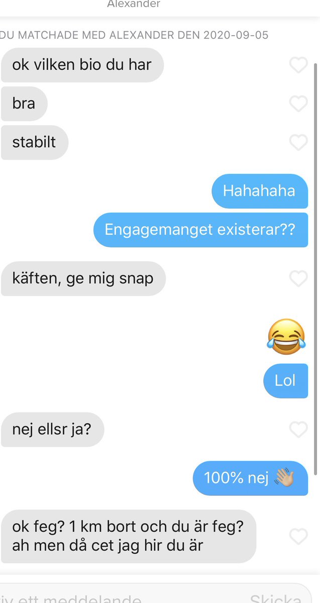 SmithBeatrices's tweet image. Va kul det var att skaffa tinder :))