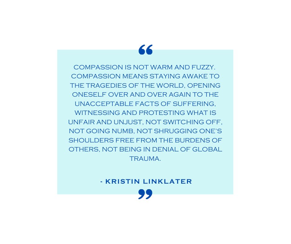 LinklaterVoice's tweet photo. #Compassion... #Kristinquotes❤️
#kristinlinklater #voice #linklatervoice #missinghersomuch 💔 https://t.co/w5mkquz26v