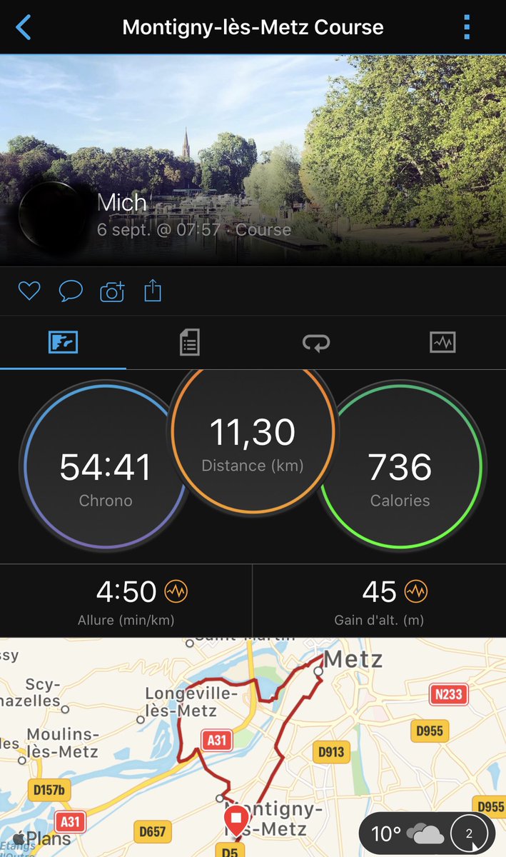 HeureuxMessin57's tweet photo. Un dimanche un peu plus frais... sieste méritée cet après-midi #running #sieste https://t.co/7USsMjulv4