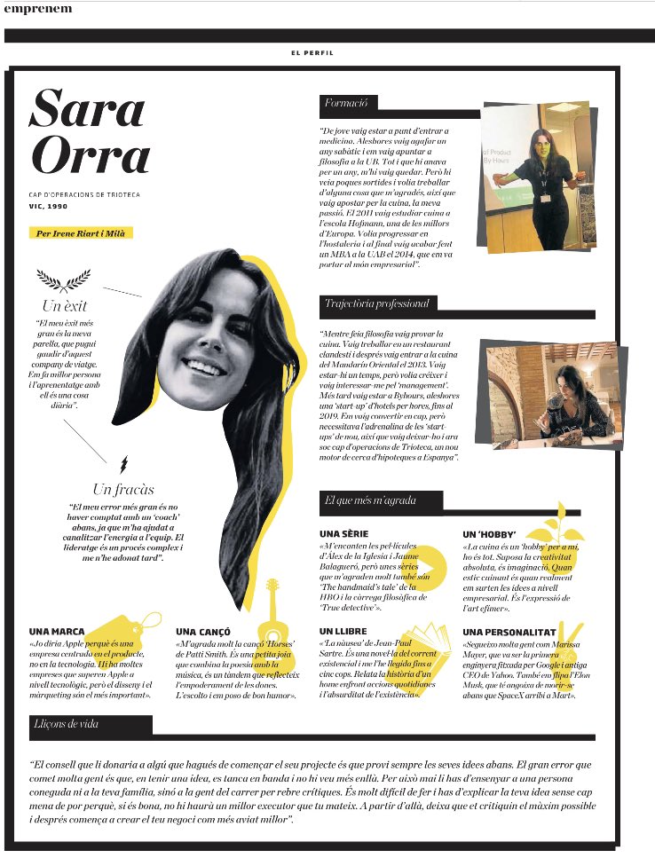 Torna “El Perfil” <a href="/diariARA/">diariARA</a> amb la nostra <a href="/WeRock_Capital/">WERockCapital</a> !! Flipo Sara Orra!! #DonesJovesSobradamentPreparades <a href="/saraorrarua/">Sara Orra</a> <a href="/estherveraARA/">Esther Vera</a> <a href="/htorras/">Helena Torras</a> <a href="/AnaRebolloB/">Ana Rebollo Blasco</a> <a href="/PilarConesa/">Pilar Conesa</a> <a href="/Estrell67715016/">Estrella Garcia</a> <a href="/danielafreund/">Daniela Freund</a> <a href="/CrisMasachs/">Cristina Masachs</a> <a href="/ruthamat/">Ruth Amat</a> <a href="/nathaliedetry/">nathalie detry</a> <a href="/EvaVilaMassanas/">Eva Vila-Massanas</a> <a href="/mireiagarciaroc/">Mireia Garcia Roca</a>