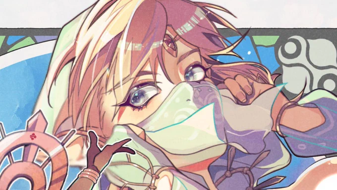 (BotW)2017年に描いた絵をリメイクしました ブレワイ2たのしっみだな～(部族代表のキャラクター…出るんだろうか…) https://t.co/syG18oQnEr 