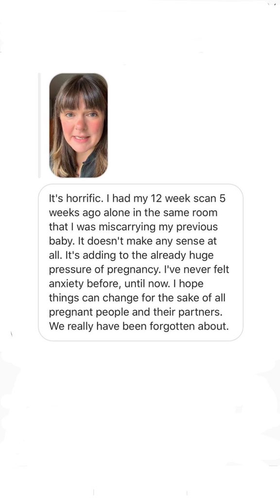 The stories that are flooding in are uncomfortable and traumatising. The decision not to lift this restriction will impact the health of babies and their mothers.  #ButNotMaternity  @MattHancock