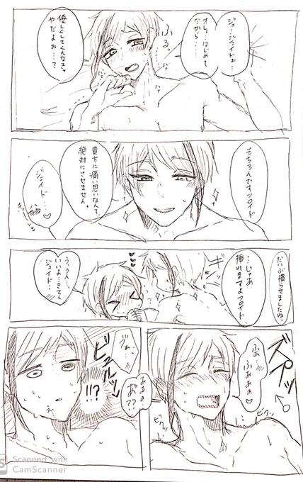 ジェイフロ初夜失敗(?)漫画
ブツは出てないしギャグだけどヤッてるので注意⚠
🐬だってはじめは童貞 