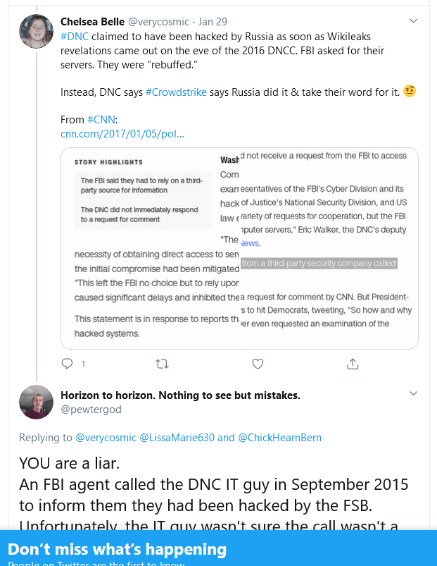 verycosmic's tweet photo. Someone just resurrected an old #DNCApp thread, & I'm scrolling thru it & I see "This tweet was hidden by the original tweet author," so I thought well that's a neat trick, who has the ability to hide individual tweets?
It's my tweet. I can see it if I view the thread incognito. https://t.co/yGqc3lOTF1