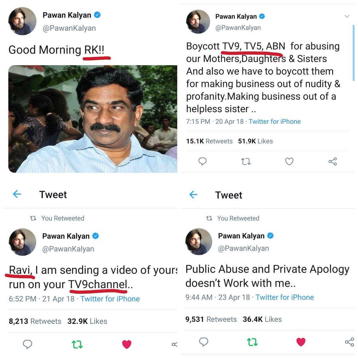 hariiiishh's tweet photo. More than two years.. yet to see any leader or hero attacking news channels &amp; their CEOs  #ShamelessTV9 https://t.co/x95XphffIW