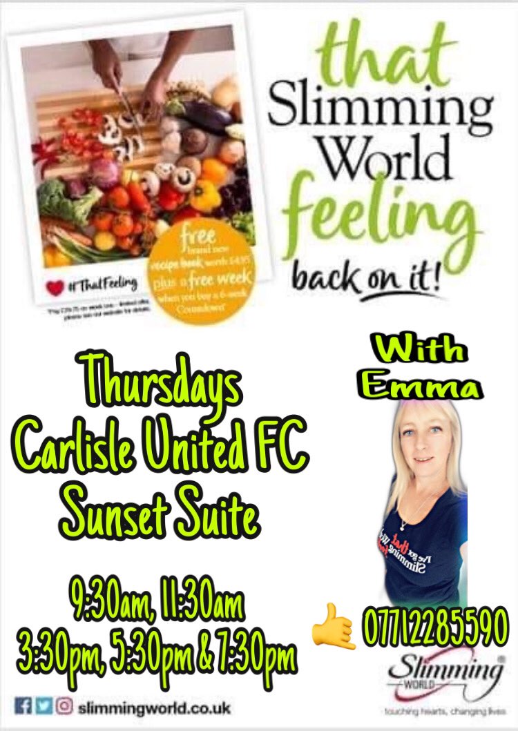 Swemmz's tweet photo. Feels amazing to be back in group with my amazing members @Swemmz #slimmingworld #wereback #cufc #carlisle #cumbria #rt #slimwithemmz https://t.co/QlJLXMEj7j