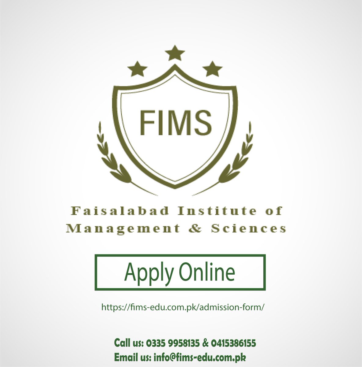 FIMS07633147's tweet photo. Apply Online at https://t.co/ke9HSRSwot
.
.
.
.
#FIMS #College #Study #Career #Education #FaisalAbad
#Students #DPT  #BSCS #BSIT #BSMLT #BS #BIOCHEMISTRY
#Admissions #AdmissionsOpen #BBA #AppliedChemistry #BSOTT
#BSRIT #HNDNutrition #GCUF #GCUniversity https://t.co/IM5lsTuBvv