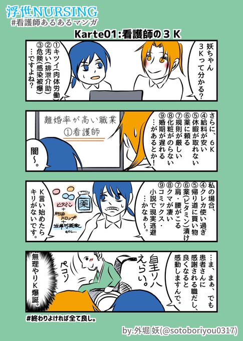 Karte01 看護師の3k 浮世ｎｕｒｓｉｎｇ 平成ゆとり看護師が行く
