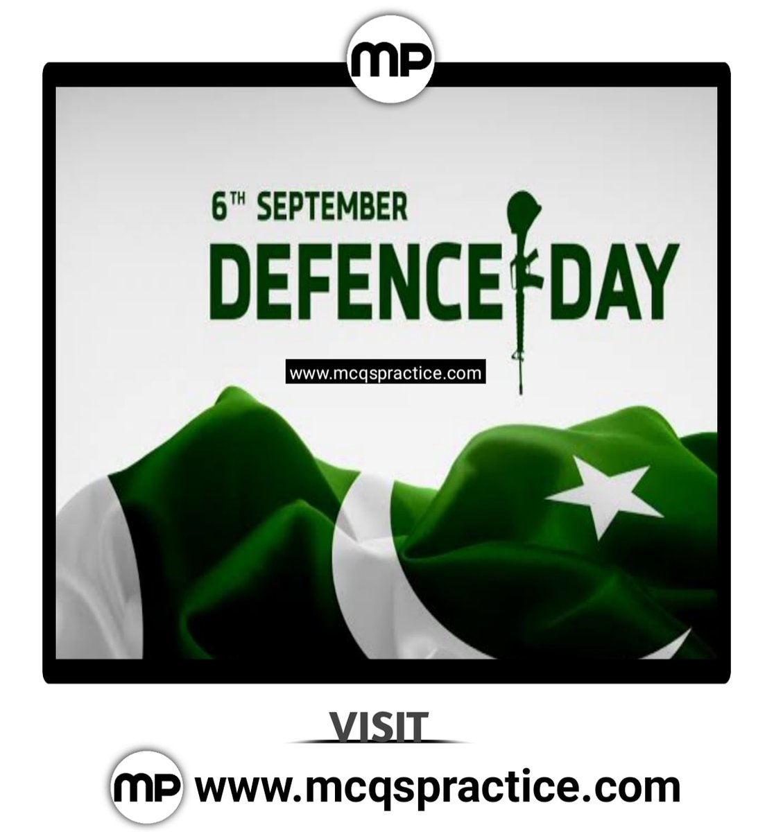 McqsPractice's tweet photo. Defence Day Of Pakistan 🇵🇰 Salute to all the Armed Forces for all the sacrifices they have given to save the Nation from all the enemies ✔
#6thSeptemberDefenceDay #6thSeptember #DefenceDayPakistan https://t.co/PIAGTQbB9u