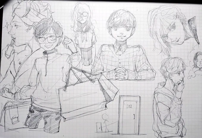 某YouTuber見ながら
モチーフがあって描くのも面白いな 
