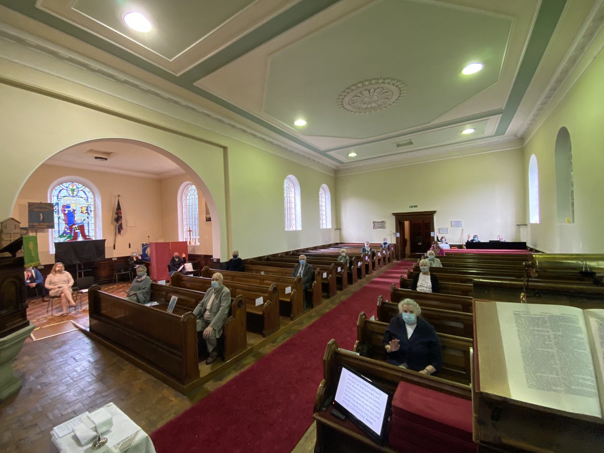 maryandluke's tweet photo. It was fantastic to be back in St Mary’s for the first act of Public Worship since 15 March. Our capacity is severely limited, we were ‘full’ at 20. Thanks to all who came. To book in for a 9:30am service please go to our website for full details. @ChesterDiocese @churchofengland https://t.co/mgdcKFROn4