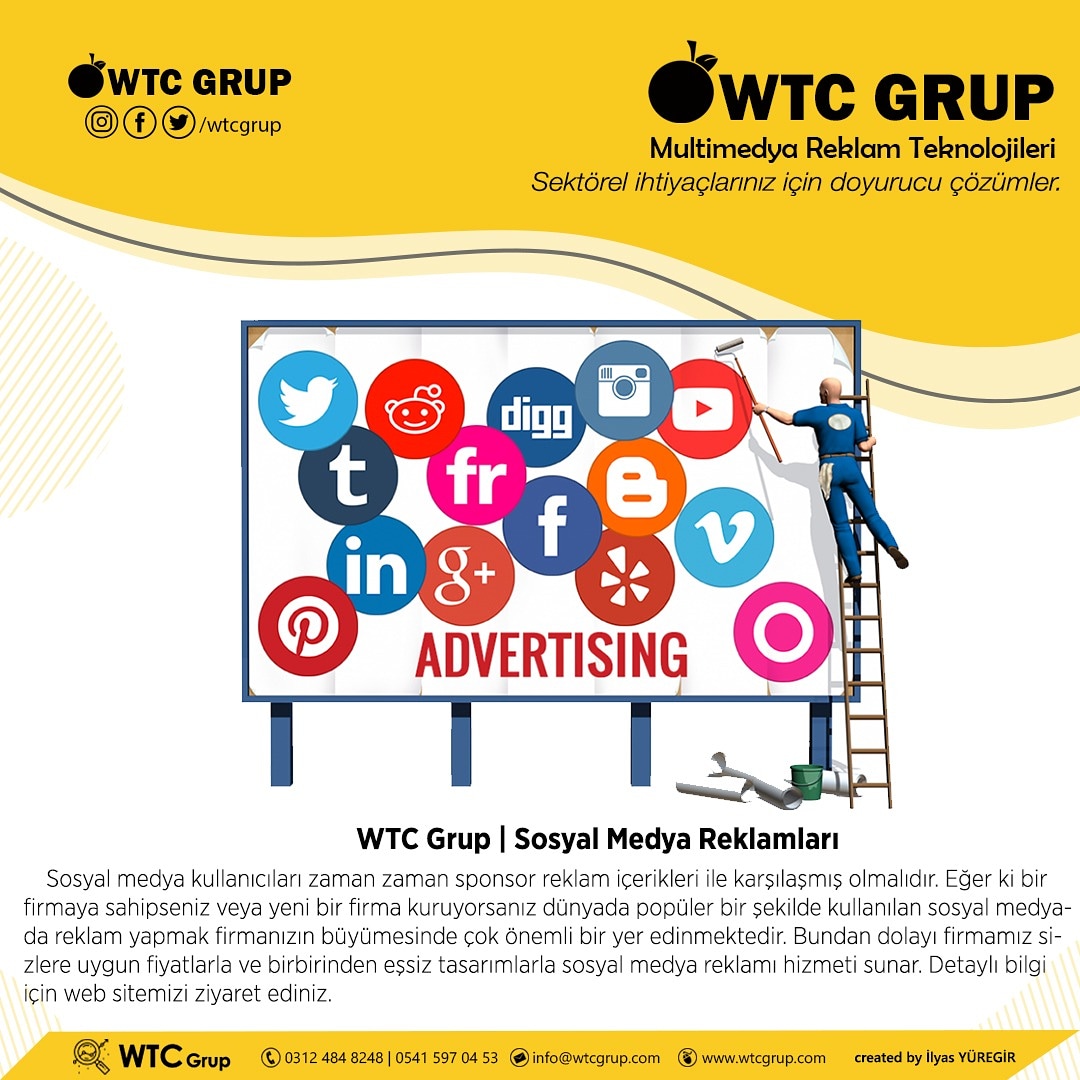 freelancewebseo's tweet photo. WTC Grup size en profesyonel Sosyal Medya Reklamları hizmetini sunar.
https://t.co/MVFqsNGwoB
#webtasarım #webtasarımankara #websitesitasarımı #webtasarımfirmaları #webyazılım #yönetimpaneli #websitesi #seoçalışması #seohizmeti #ankaraseohizmeti https://t.co/cQoy3LIoay