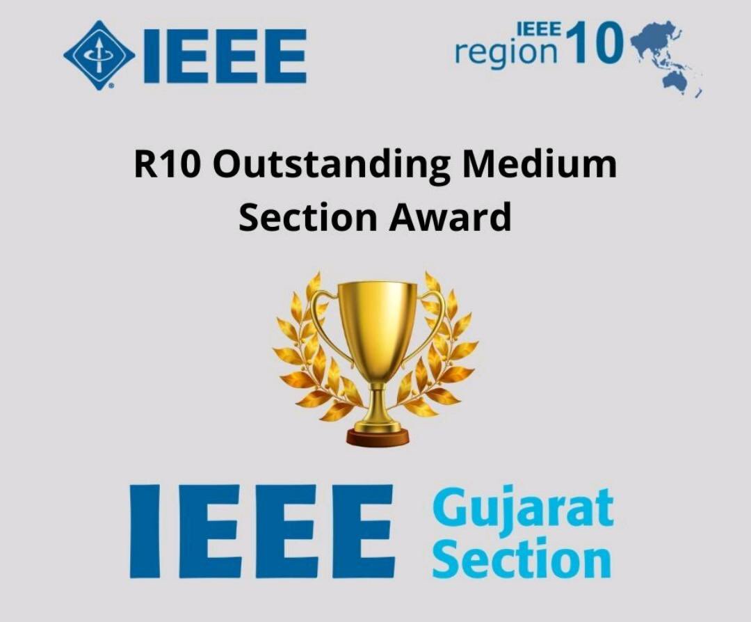 IEEEDepstar's tweet photo. "Teamwork makes the Dreamwork" - John Maxwell
I am feeling proud to share that the IEEE Gujarat Section is awarded the R10 Outstanding Medium Section Award for 2020 by IEEE Region 10. @IEEEGujarat @Region10GOLD @IEEEAwards #Great #Achievement #2020Vision #Growth #SuccessStories https://t.co/dobHYoHVnU