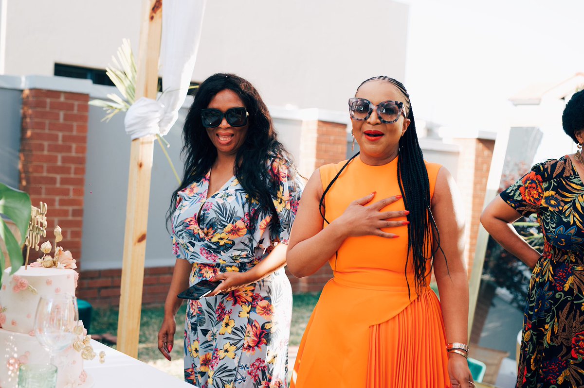 Boity's tweet photo. I managed to pull off a beautiful surprise birthday party for my Mom yesterday. 💃🏾💃🏾✨✨😁😁It was literally the perfect day. 😭😍❤️ https://t.co/mrymJWrSuJ