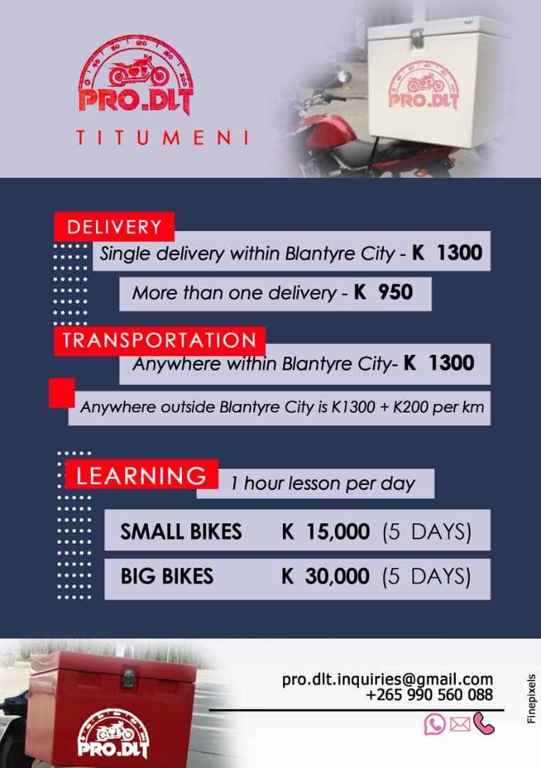 IProsper2's tweet photo. Motorcycle oriented services Blantyre based for now  ..Mainly a door to door delivery service , pick ups and drop offs made easy , we can basically run your daily errands .
 We also offer private motorcycle lessons . 🙏🏿 https://t.co/XUqP7VswGT