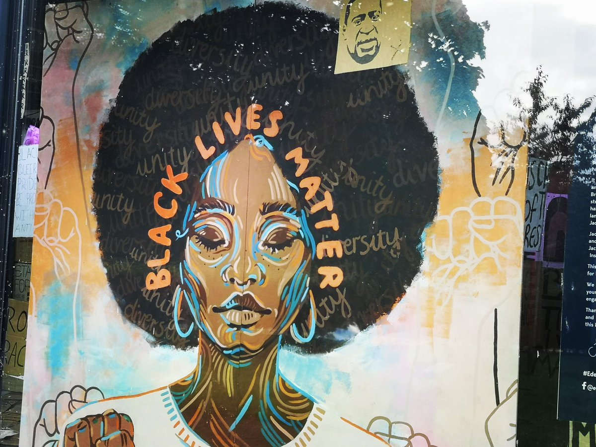 PerthRacism's tweet photo. We came across this Black Lives Matter artistic response by Jaquline Briggs at Eden Court theatre in Inverness. A part of the Scotland wide Black Lives Matter mural trail. 
#pleaseholdustoaccount
https://t.co/4U8A3JmP9B https://t.co/uGZB4c4oH7