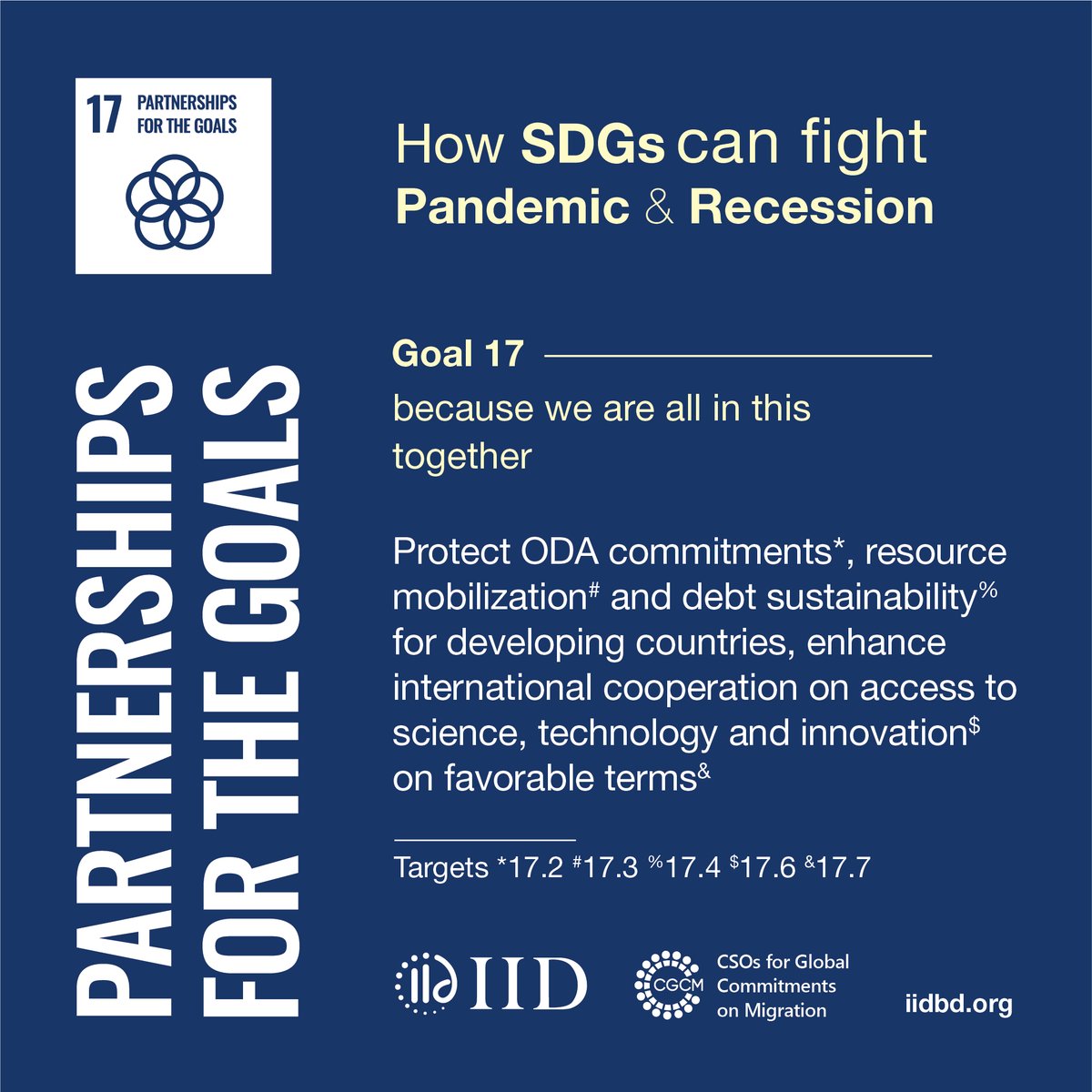 Can SDGs help us recover from pandemic and recession?
Goal 17 of SDG can enhance international cooperation on access to science, technology and innovation.
#SDGs #COVID19 #Coronavirus #PandemicRecession
<a href="/UNDESA/">UN DESA</a> <a href="/UNITAR/">UNITAR</a> <a href="/UNDP/">UN Development</a> <a href="/SDGaction/">UN SDG Action Campaign</a>