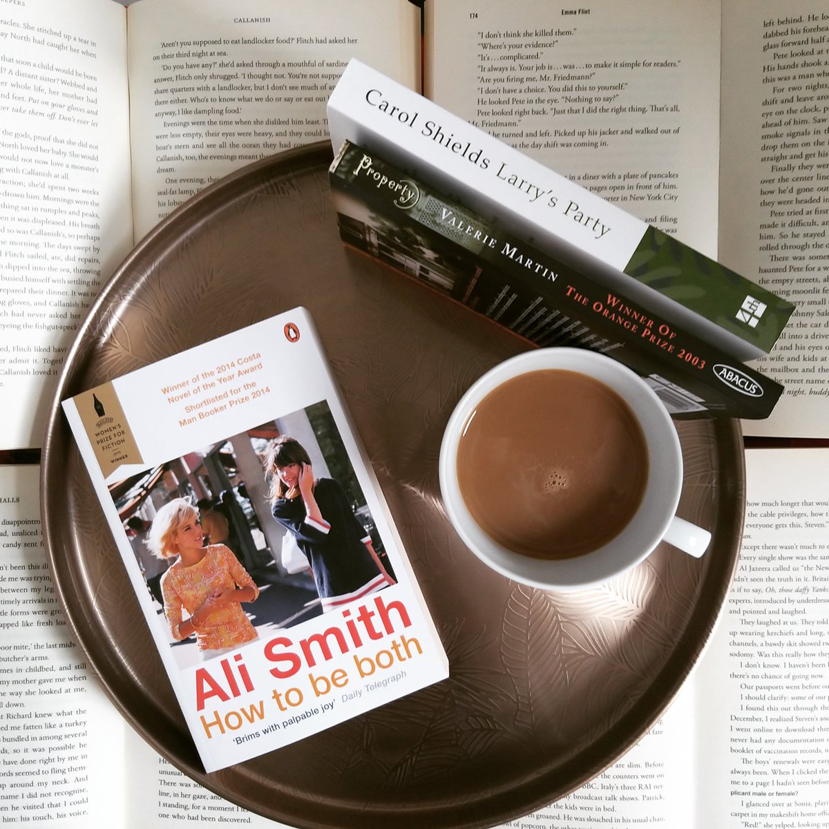 Bookandbrew's tweet photo. Lots of interesting chat this morning about #HowToBeBoth as part of our #ReadingWomen challenge @readingagency @WomensPrize https://t.co/IrJqaL9whx