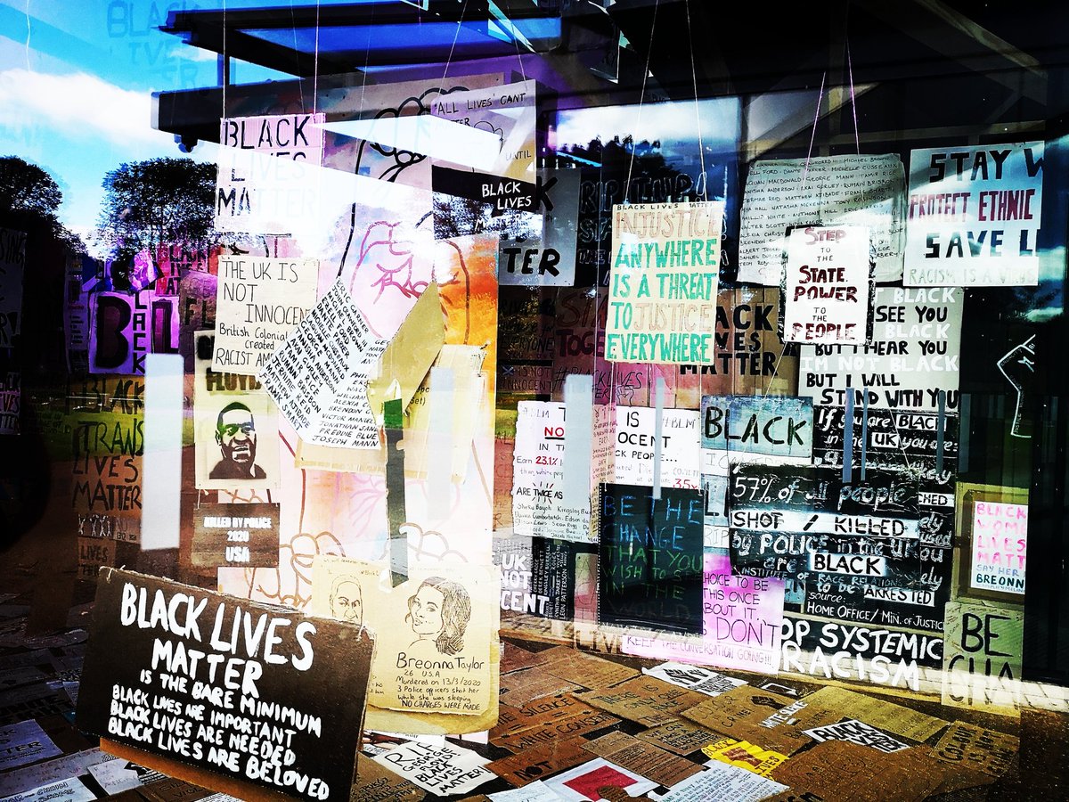 PerthRacism's tweet photo. We came across this Black Lives Matter artistic response by Jaquline Briggs at Eden Court theatre in Inverness. A part of the Scotland wide Black Lives Matter mural trail. 
#pleaseholdustoaccount
https://t.co/4U8A3JmP9B https://t.co/uGZB4c4oH7