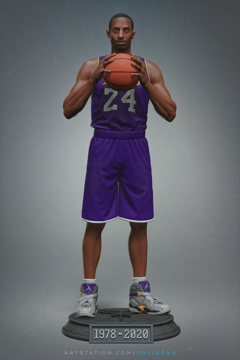artofpoligone's tweet photo. Kobe Bryant

Hi-res here: https://t.co/Fh98KiqCzx
Pre-order: https://t.co/inLwbFddvu

#kobebryant #3d #zbrush #sculpt #anatomy #3dprint #statue #collectible #polypaint #digitalsculptor #blackmamba #basketball #artwork #3dart #cgart #character #characterartist https://t.co/dUOcdSUdd2