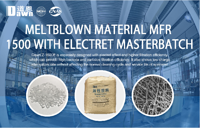 CHINADAWNGROUP's tweet photo. #Dawn Z-1500E #meltblown is especially designed with #electret effect & higher filtration efficiency,which can provide high bacteria & particles filtration efficiency. It also shows low charge attenuation rate without affecting the normal cleaning cycle&service life of spinneret https://t.co/eBiV5gAYsa