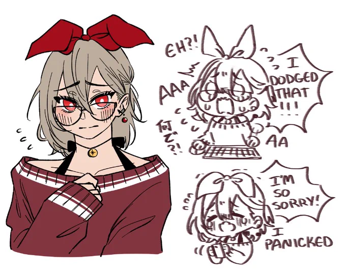 if i was vtuber....
the persona that matches my voice the most would be this one www
my play style is panic ✨ 