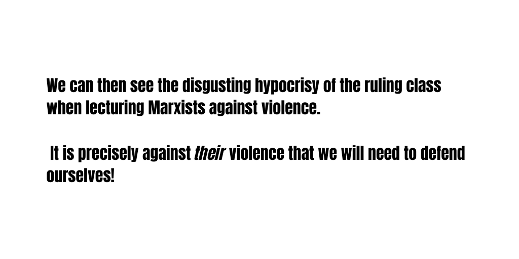 What is the marxist view on violence? Find out in this graphic thread: