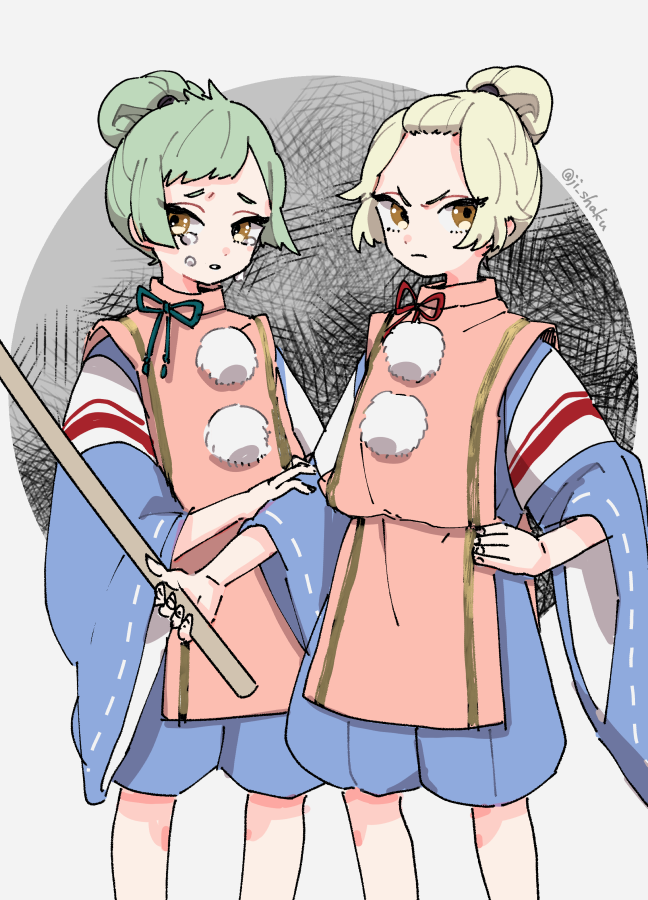 曽我兄弟かわえかわえ まぐねらのイラスト